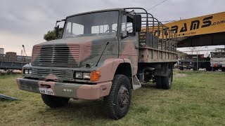 Viatura vendida  Caminhão Militar Mercedes Benz LA1418 4x4 1996 sem restauração [upl. by Kippie]