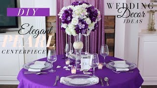 Tall DIY Wedding Centerpiece  Dollar Tree DIY Wedding Decor [upl. by Pierpont]