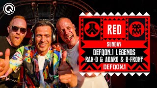 Defqon1 Legends RanD amp Adaro amp BFront I Defqon1 Weekend Festival 2023 I Sunday I RED [upl. by Juni615]