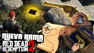 GTA V  ¿Cómo conseguir el Revolver de Read Dead Redemption 2  Ubicaciones del tesoro y misterio [upl. by Melisent]