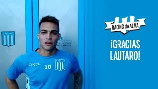 Lautaro Martínez saluda RdA [upl. by Rubma500]