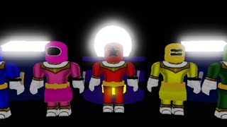 power rangers zeo first morph in Roblox [upl. by Bunny916]