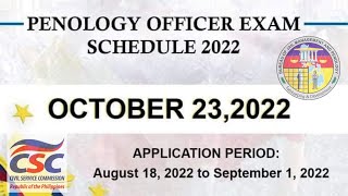 Penology Officer Examination POE 2022 Guide  Requirements and Qualifications [upl. by Adikram65]