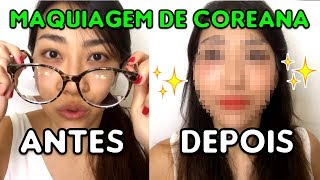 MAKE BÁSICA PARA GRAVAÇÃO  MAQUIAGEM DE COREANA DA HYE [upl. by Esikram]