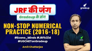 Economics  NonStop Numerical Practice 201618  UGC NET 2021 Exam  Gradeup  Amit Chatterjee [upl. by Fredette]