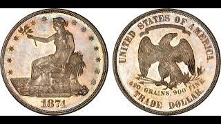 United States Trade Dollars 18731878  Dansco Album 6172 [upl. by Ahsielat]