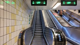 Sweden Stockholm TCentralen Subway Station 1X escalator [upl. by Noni568]