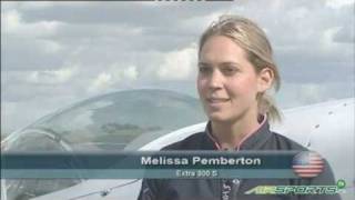 Aerobatic pilot Melissa Pemberton USA [upl. by Myrtice]