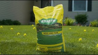 Estate Weed And Feed with Lawn Fertilizer  Blains Farm amp Fleet [upl. by Anyrtak]