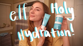 ELF Skin Holy Hydration Skincare Review [upl. by Etnauj126]