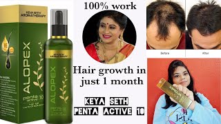 Keya seth alopex penta active 10 review  How to control hairfall in 1month [upl. by Sink929]