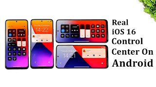 Real iOS 16 Control Center On Android  iPhone Control Center in Any Android Devices [upl. by Addy]