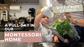 MONTESSORI TODDLER Day in the Life with a 15MonthOld  Montessori at Home Vlog [upl. by Friedland121]