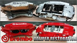 25 Year Old Brembo Brake Caliper Restoration  Rebuild [upl. by Dranoc]