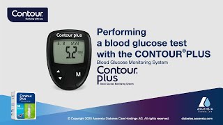 How to perform a blood glucose test  CONTOUR PLUS  mmoll  UK amp Ireland enUKIE [upl. by Aziza]