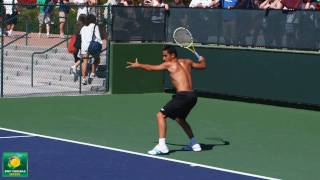 Nicolas Almagro Rallying in Slow Motion HD  Indian Wells Pt 06 [upl. by Norma]