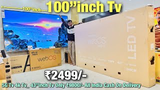 100”inch इंसान से भी बड़ा Tv दिवाली Offer 50”Led Tv Only Rs ₹15999 Wholesale ledtv market delhi [upl. by Hacissej816]