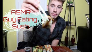 ASMR guy eating sushi [upl. by Anauqahc]