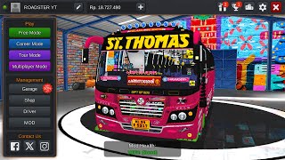 KONDODY CALISTA V2 MOD RELEASED  STTHOMAS BUS  KERALA MAP MOD BY KBR  BUSSID [upl. by Reamy]