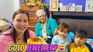 Devanshi Ke Liye Gold Earrings From Daadi Ji 😍 First Time Ever [upl. by Zoba572]