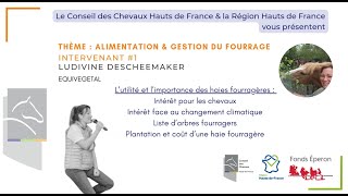 Intervention EquiVegetal  Alimentation amp Fourrages Colloque 2024 [upl. by Haile]