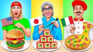 Reto De Cocina Yo vs Abuela  Alimentos De Diferentes Países de Multi DO Challenge [upl. by Mihcaoj]