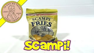 Smiths Scampi Flavour Fries  Cereal Snack Scampi amp Lemon Flavor  UK Snack Tasting [upl. by Oir]