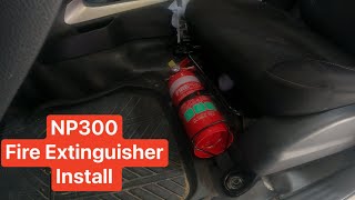 NP300 Navara Fire Extinguisher install from ScrubKing [upl. by Edward]