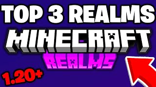 TOP 3 Realms For MCPE 120 REALM CODE  Minecraft Bedrock Edition [upl. by Paddie]