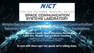 NICTs research on Space Laser Communications with Miniaturized Terminals [upl. by Halette737]