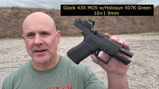 Glock 43X MOS  One of the Best CCWs Ever [upl. by Ahtnamas]