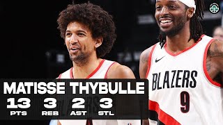 MATISSE THYBULLE DROPS 13PTS vs GRIZZLIES FULL HIGHLIGHTS [upl. by Kimmel]