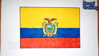 How to Draw The Flag of Ecuador [upl. by Esiralc]