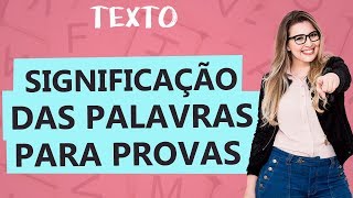 SIGNIFICADOS DAS PALAVRAS PARA INTERPRETAÇÃO DE TEXTOS  Aula 19  Profa Pamba  Texto [upl. by Farwell509]