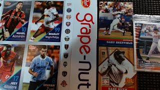 Post Cereal 3 Topps Baseball amp MLS Soccer Card sets 2001 2002 Baseball sets 201819 uncut boxes [upl. by Dodd]