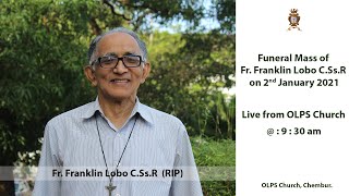 Funeral service of Fr Franklin Lobo CSsR [upl. by Pfeffer526]