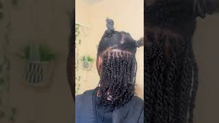 Natural Two Strand Twist Tutorial with Afro Kinky Bulk Human Hair ftEXYHAIR braids locs hair [upl. by Cos]