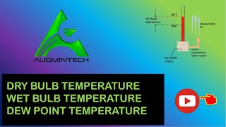 Dry And Wet Bulb Temperature  Dew Point Temperature  Wet bulb temperature explained [upl. by Booma355]