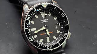 MTs 90 Seiko 70027009 Diver cal 7002A Repaired serviced [upl. by Scheider]