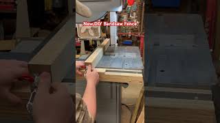 New Easy DIY Bandsaw Fence  diy woodworking make build foryou tools woodworker [upl. by Ardehs]