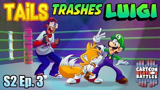 Tails Trashes Luigi  Cartoon Beatbox Battles DT [upl. by Atiuqel135]