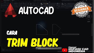 Cara Trim Block Di AutoCAD [upl. by Surovy]