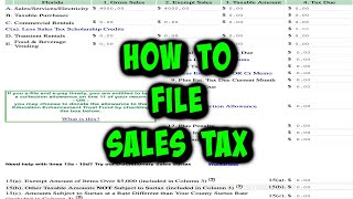 How to Report File amp Pay Sales tax for Resellers amp Business Owners 2021 UPDATE [upl. by Ahsemik933]