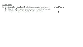 Seconde  Exercice n°7  Schéma de Lewis [upl. by Reema396]