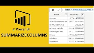 Hàm SUMMARIZECOLUMNS  Ứng dụng xây dựng bảng dữ liệu thống kê gom nhóm trên POWER BI [upl. by Alegna]