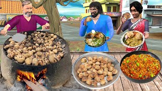 Tandoori Litti Chokha Recipe Street Food Famous Litti Chokha Hindi Kahani Moral Stories Comedy Video [upl. by Camilo]