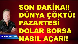 SON DAKİKA Dünya piyasaları çöktü Pazartesi  Dolar ve  Borsa nasıl açar  Fitch not artışı [upl. by Jun]