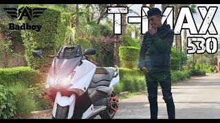 test ride tmax 530 تجربة اشهر دراجة نارية عند المغاربة [upl. by Lenoyl573]