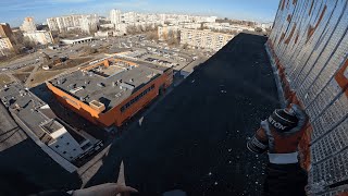 Solo Graffiti Session Daytime Rooftop [upl. by Ahsinav]