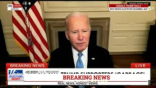 Joe Biden calls Donald Trump supporters garbage during Kamala Harris campaign event [upl. by Gustaf]